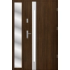 Drzwi zewnetrzne S60 INOX z naswietlem dab bagienny 72mm
